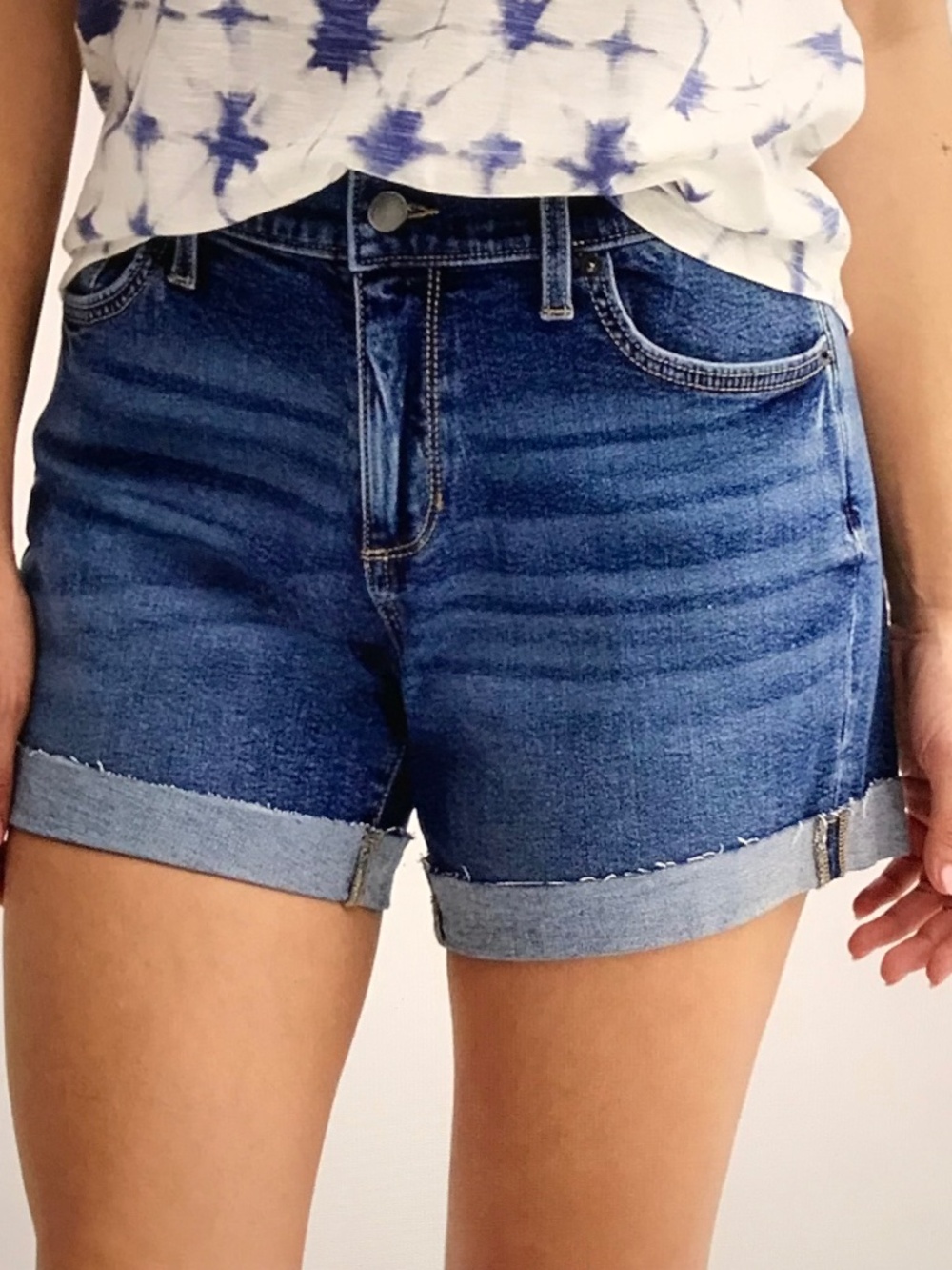 SONOMA Classic Denim Shorts High Rise Blue Women’s Size 4 NWT